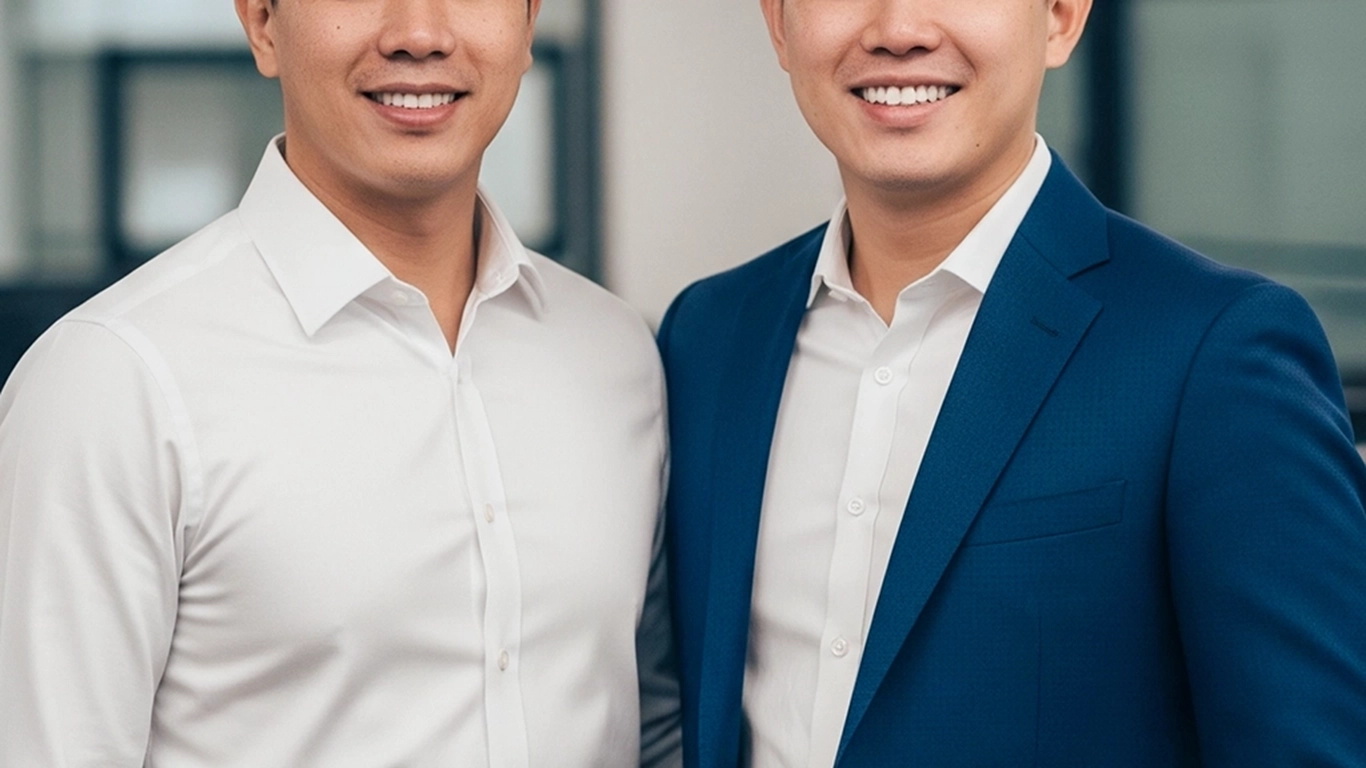 Business partners collaborating in an office